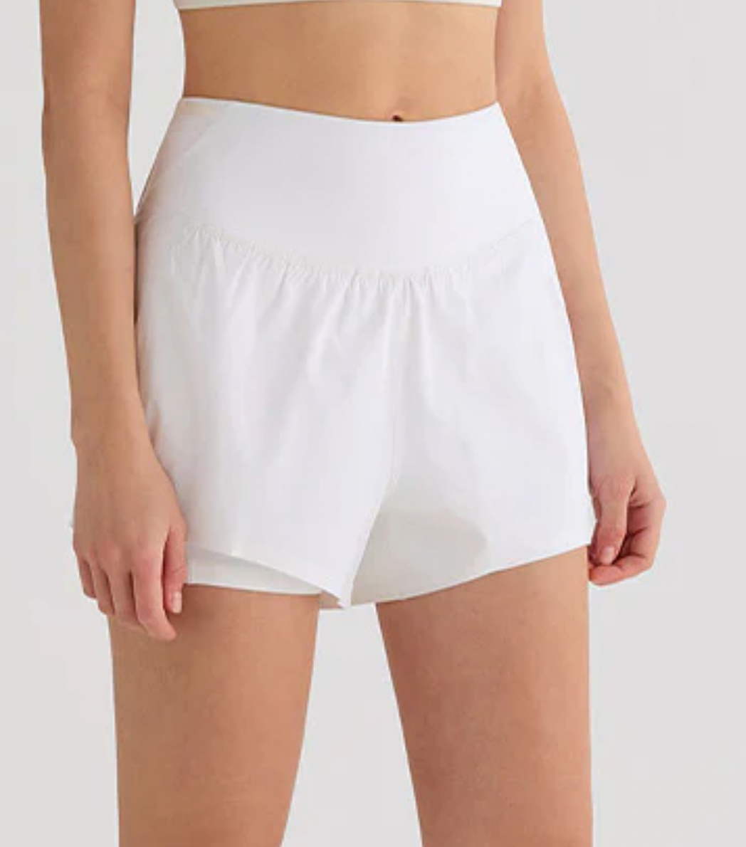 WOMEN'S HIGH WAIST SPORTS TENNIS SHORTS WITH POCKETS
